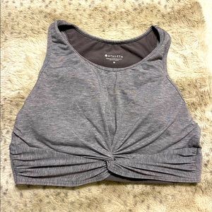 Grey sports bra